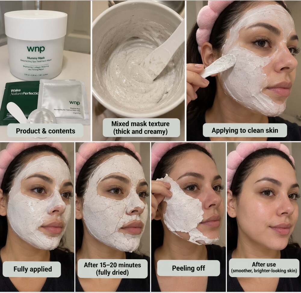 WNP Mummy Mask Resurrection Spa Treatment Facial Mask Skincare Kit